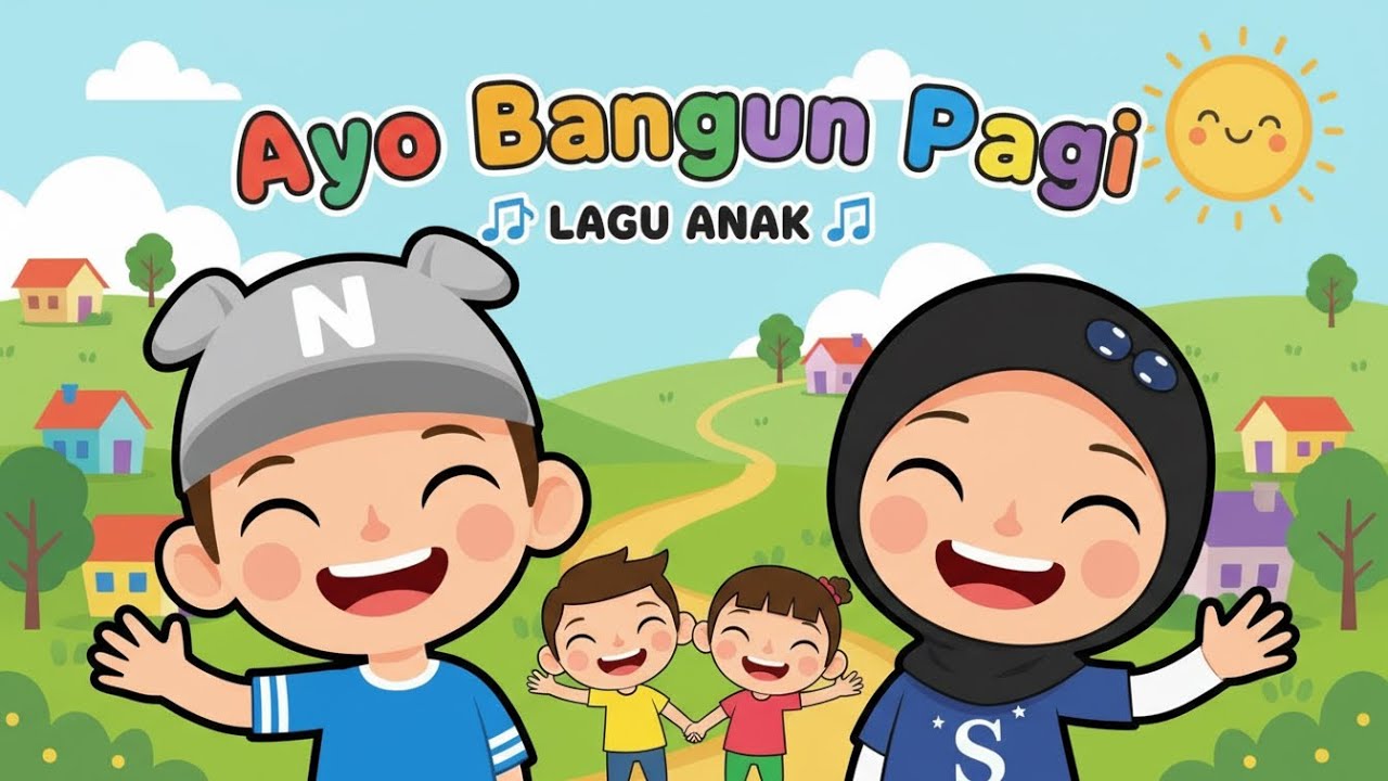 Lagu Anak Ceria | Ayo Bangun Pagi | Naufal & Shanum | Lagu Anak Indonesia