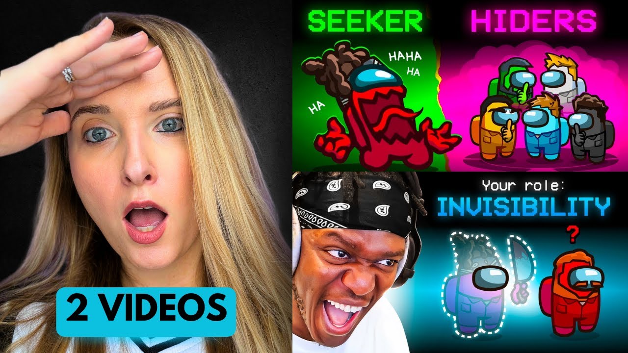 Reaction TO SIDEMEN AMONG US BUT THE IMPOSTOR IS INVISIBLE