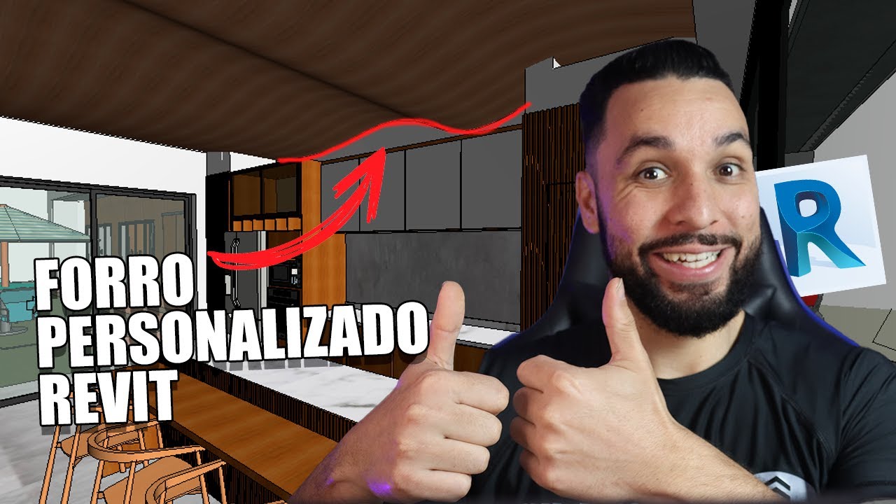 Forros 100% personalzados no Revit ( Curvo, inclinado)  PASSO A PASSO