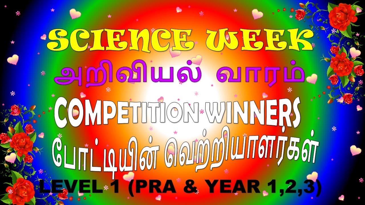 SJKTBM - SCIENCE WEEK RESULT ( PRA & LEVEL 1 )
