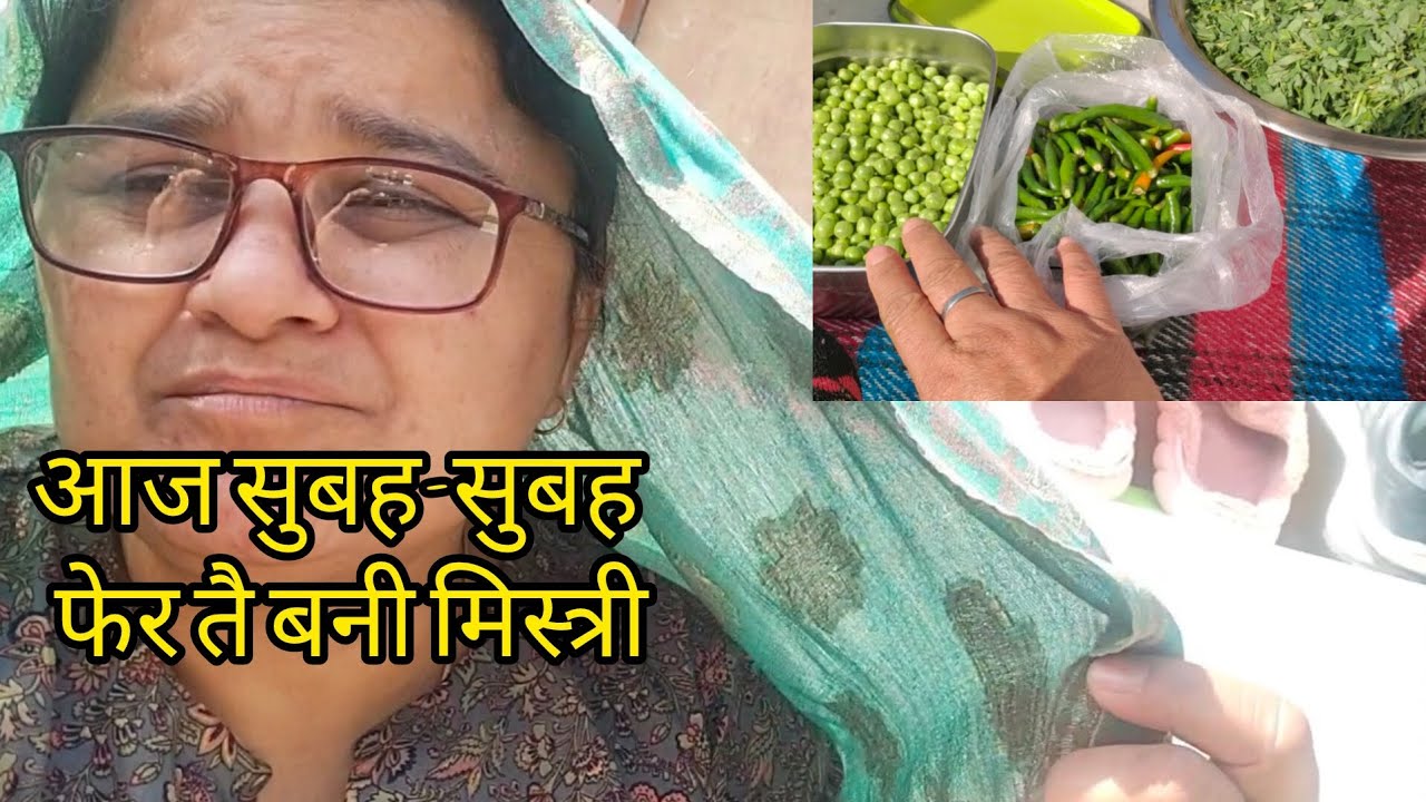 आज फिर तै बनी मिस्त्री/साग सब्जी में लग गया इतना टाइम#dailylifevlog 