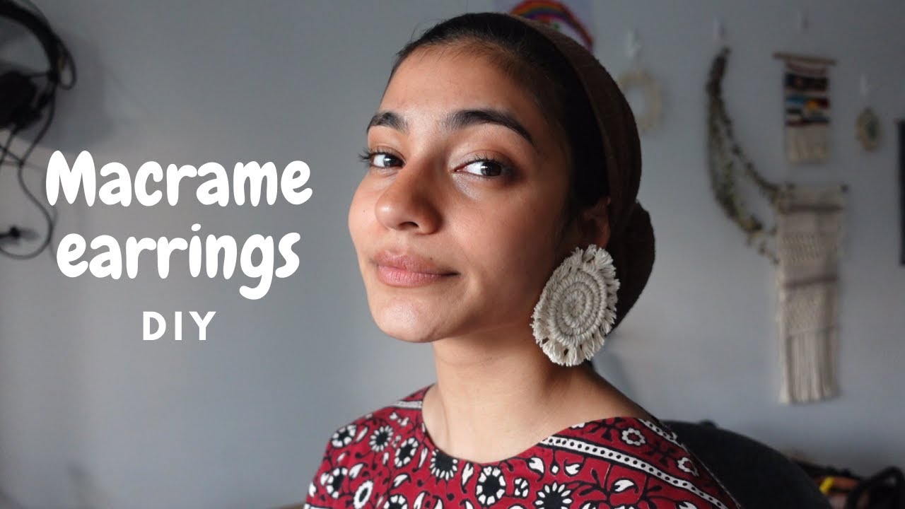 How to make Macrame Earrings - DIY