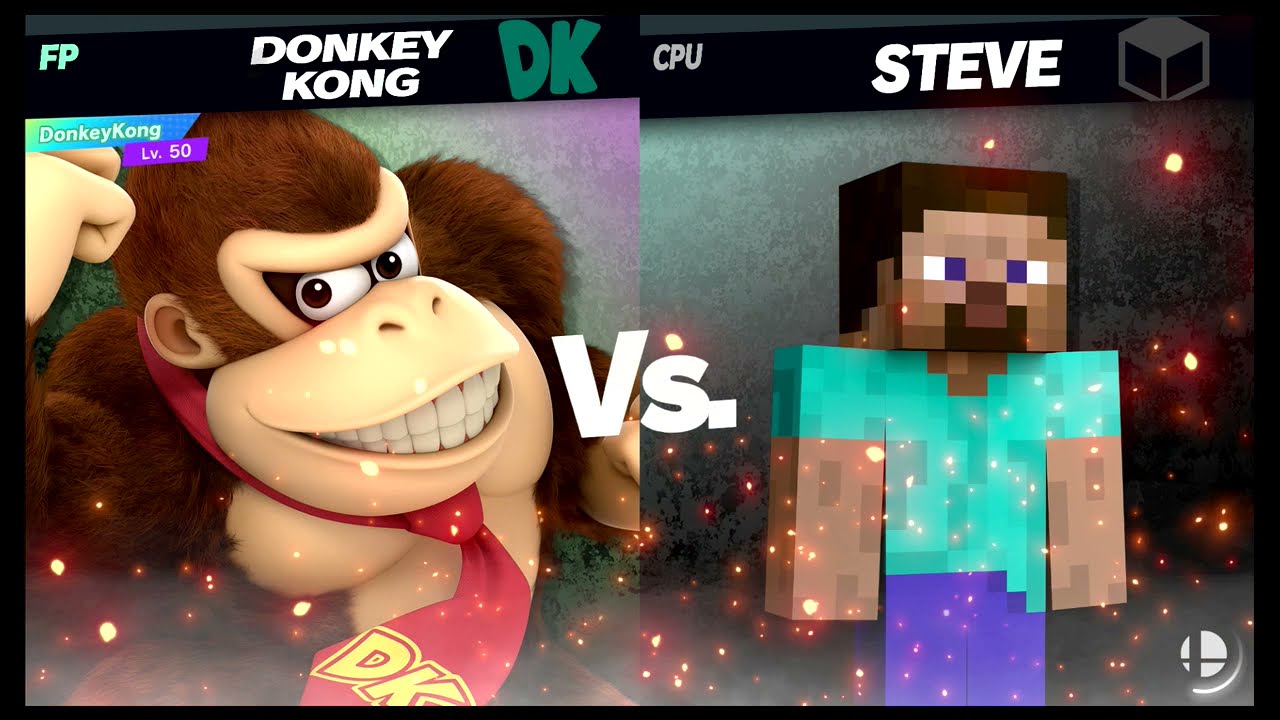 Super Smash Bros Ultimate Amiibo Fights – vs the World #84 Donkey Kong vs Steve
