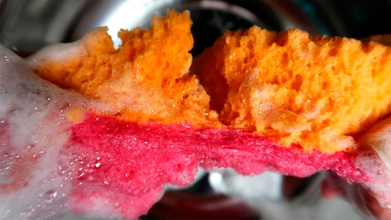 ASMR Sponge Ripping | Close-Up | Soapy Sponges | DESTROYING