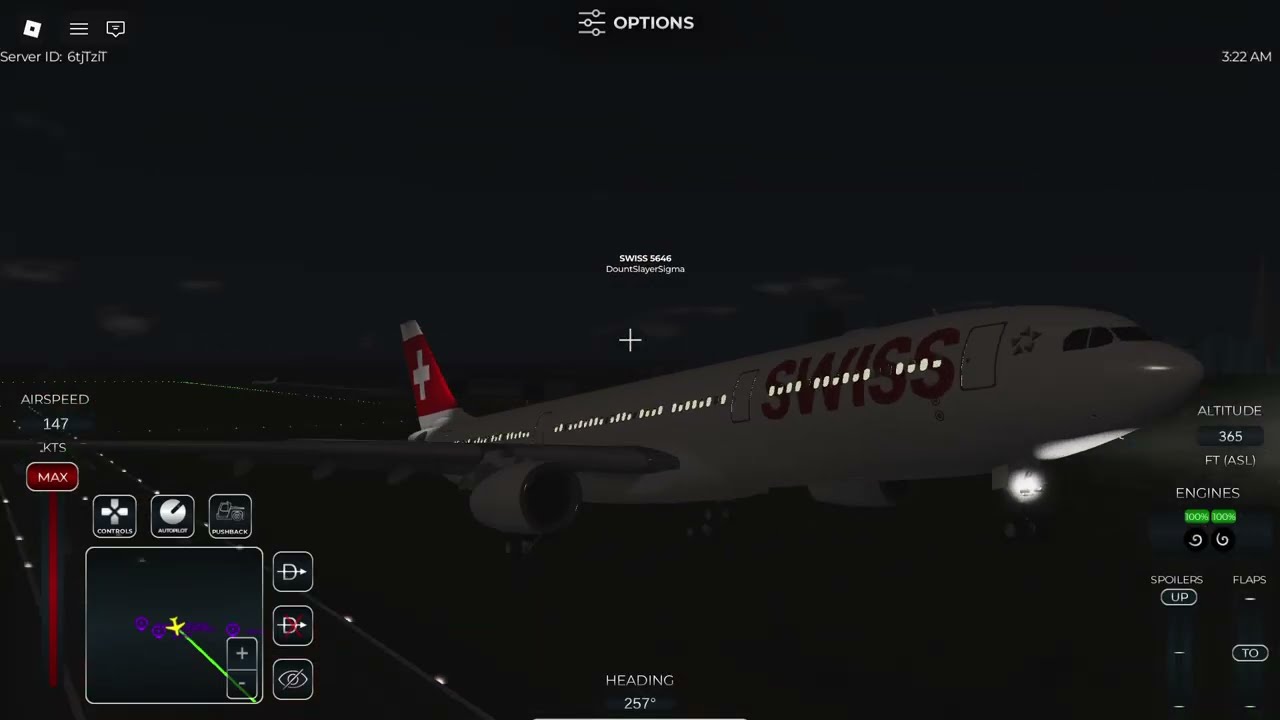 Swiss 5646 Flight from EGKK-GCLP in Project Flight
