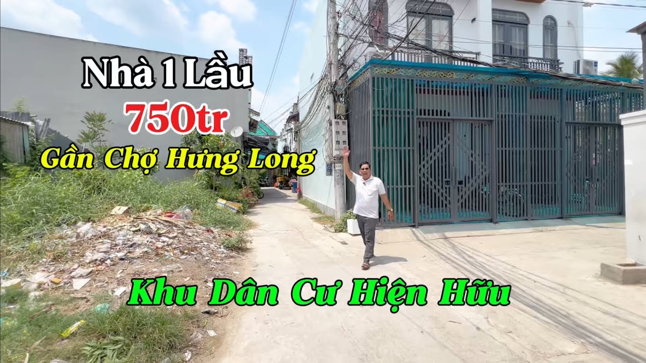 Nhà Chính Chủ Ký Gửi . Vị Trí Gần Chợ Hưng Long Bình Chánh 👉Nhà 1 Lầu Có 2Pn 2Wc Chỉ 750tr Full 