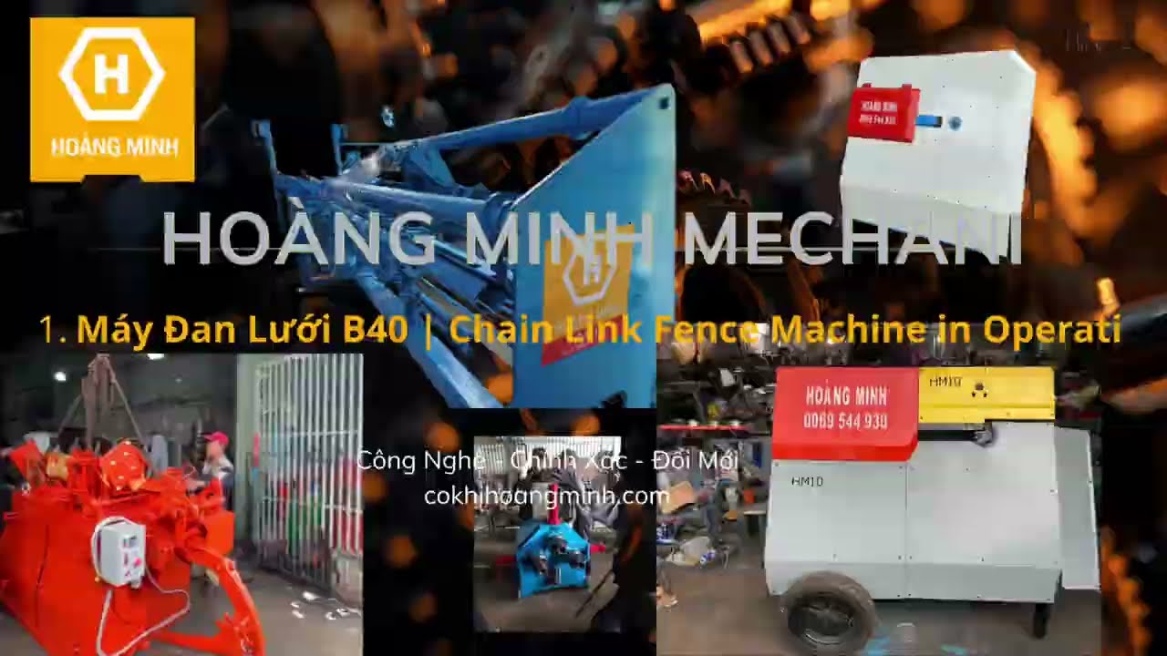 Máy Đan Lưới B40 Hoàng Minh | High Speed Chain Link Machine