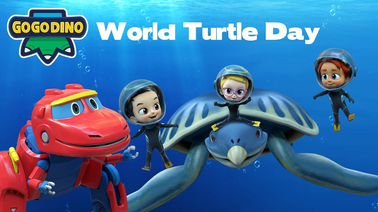 快來和幫幫龍一起守護龜龜🐢 | 世界龜鱉日特輯 | World Turtle Day Special | Kids Cartoon | 兒童動畫卡通 | GoGo Dino