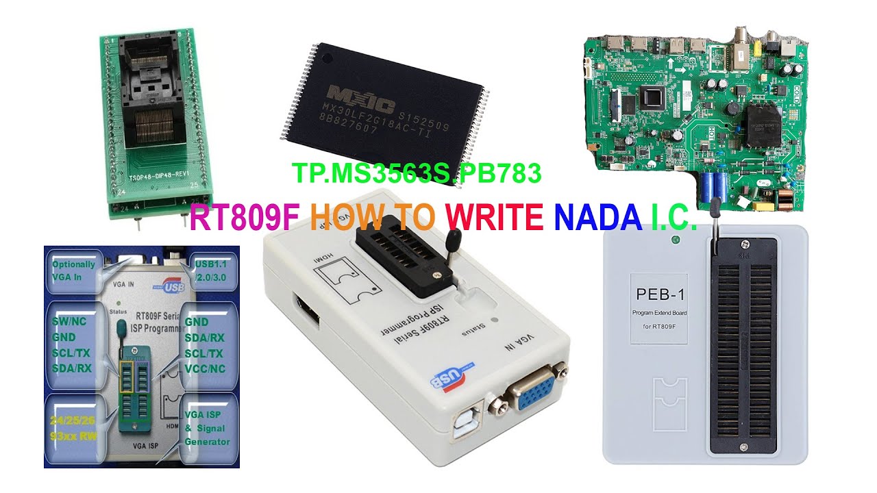 RT809F & PEB-1 How to write NAND IC