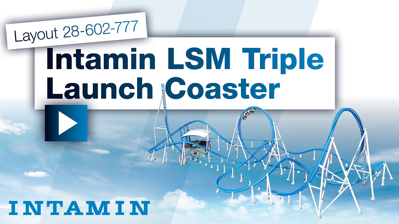 Intamin LSM Triple Launch Coaster Sample Layout 28-602-777