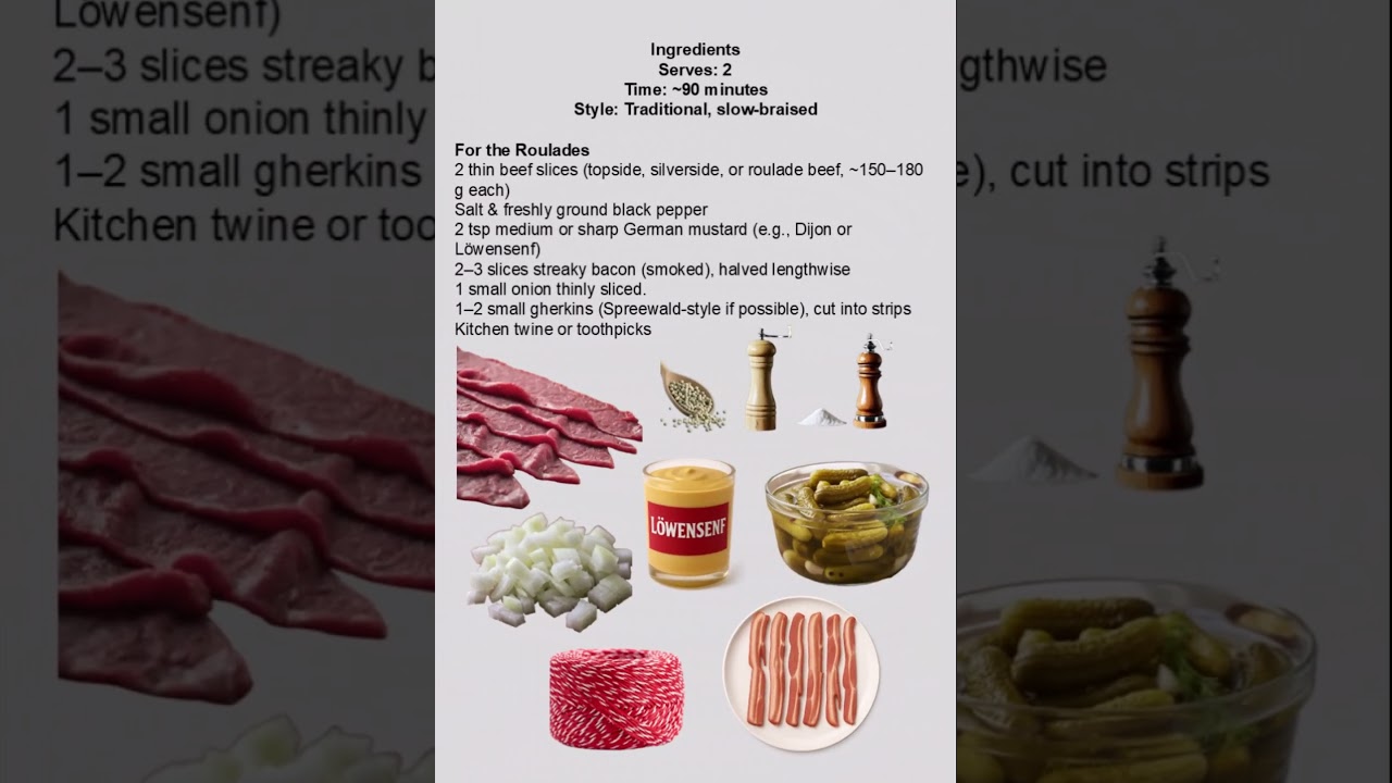 Classic German Beef Rolls