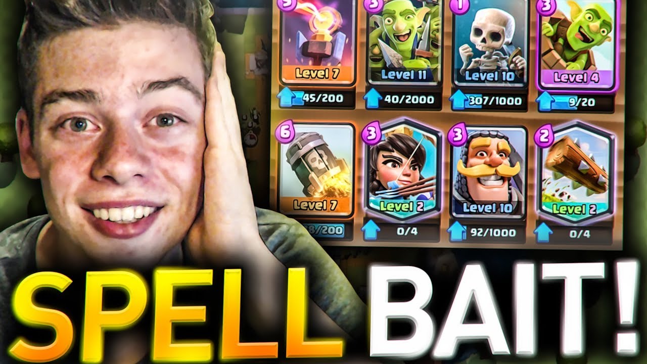 SPELL BAIT = NAJPOTĘŻNIEJSZY DECK W CLASH ROYALE? Clash Royale Polska