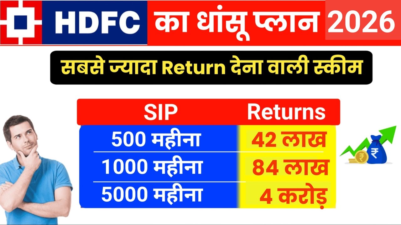 hdfc best sip plan 2026 | hdfc sip plan in hindi | best hdfc investment plan 