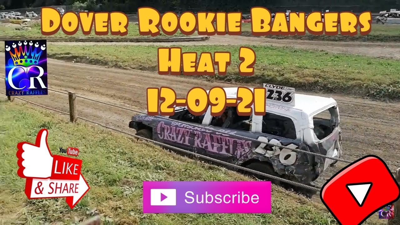 Heat 2 Rookie Bangers Dover 12-09-21 #bangerracingcrashes