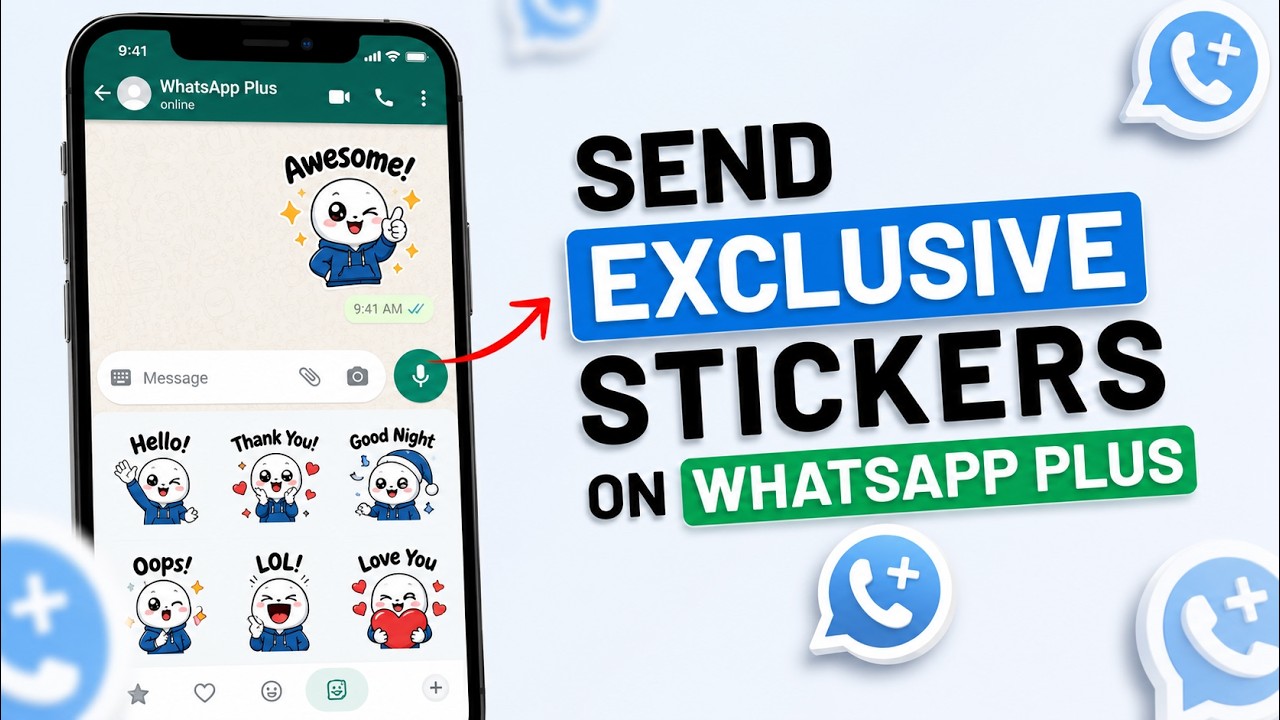 Как отправлять эксклюзивные стикеры в WhatsApp Plus