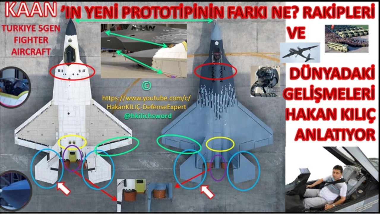 KAAN'ın yeni prototipi ile eskiler arasındaki farklar- AKINCI'nın yeni füzesi-KIZILELMA'ya EH SUIT..