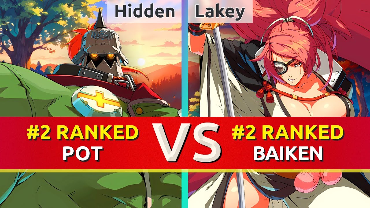 GGST ▰ Hidden (#2 Ranked Potemkin) vs Lakey (#2 Ranked Baiken). High Level Gameplay