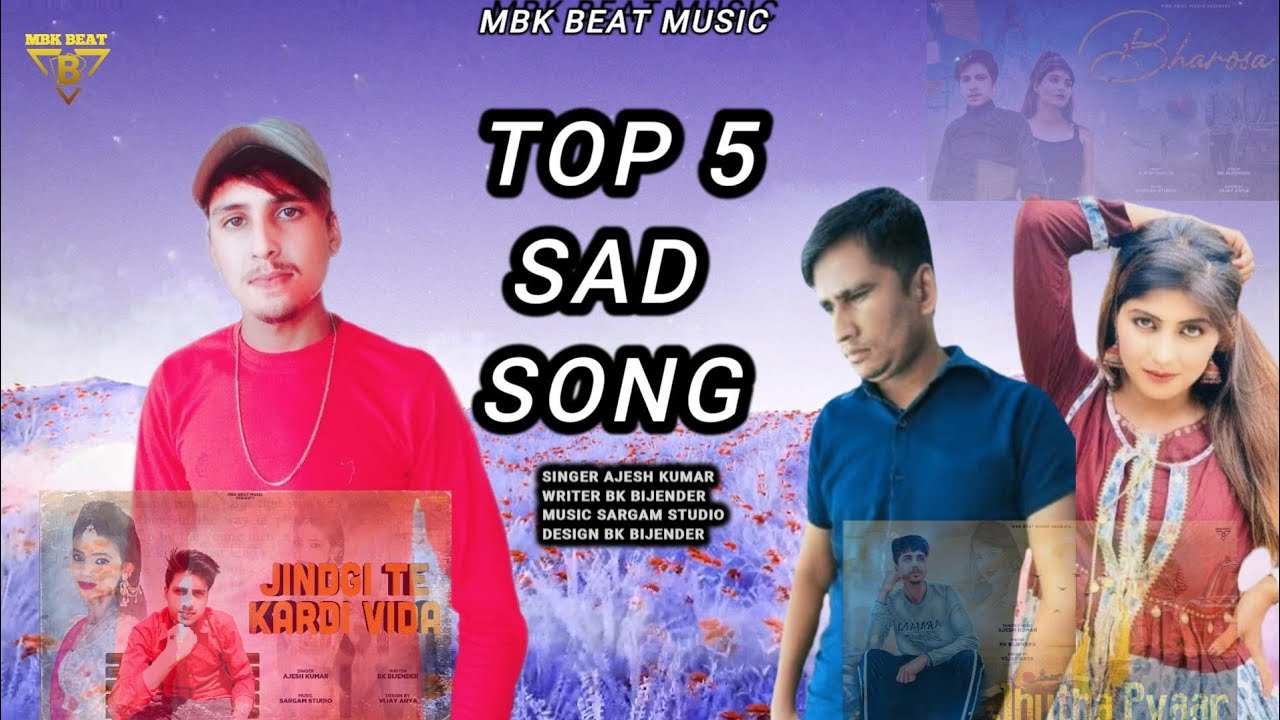 TOP 5 SAD SONG || AJESH KUMAR || BK BIJENDER SONIKA SINGH || HARYANVI SAD SONG 2024