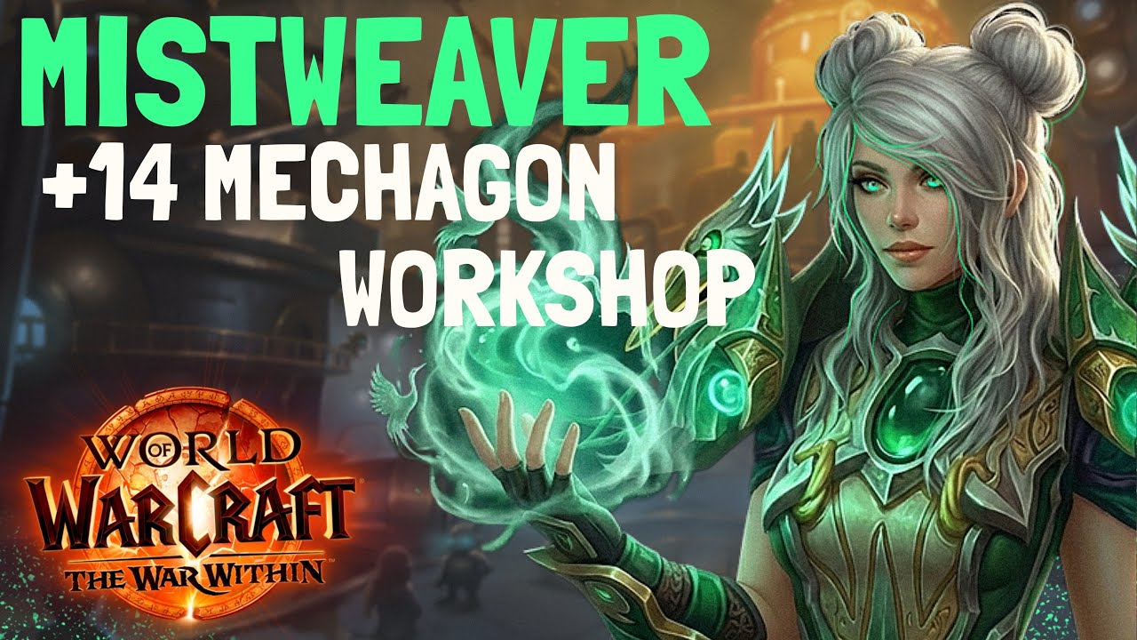 +14 Mechagon Workshop | Mythic+ Mistweaver Gameplay | The War Within S2