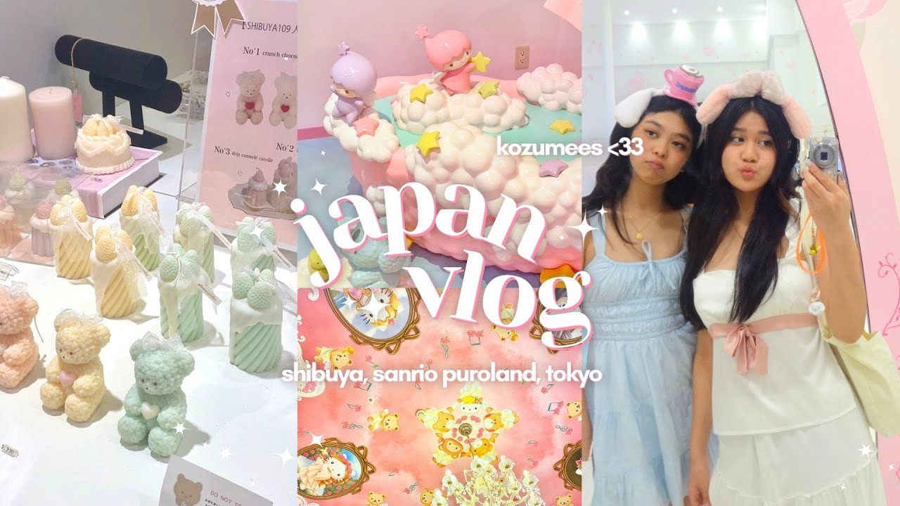japan vlog 🎀 - sanrio puroland, shibuya shopping, first time in tokyo!