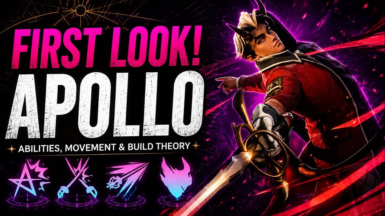 FIRST LOOK AT APOLLO! NEW DEADLOCK HERO! Abilities, Movement & Build Theory