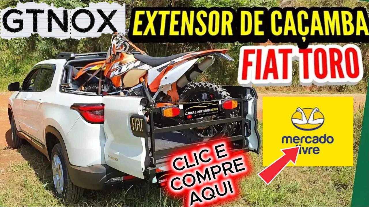 Onde Comprar o Extensor de Caçamba Fiat Toro Original GTNOX? (Link no Vídeo)