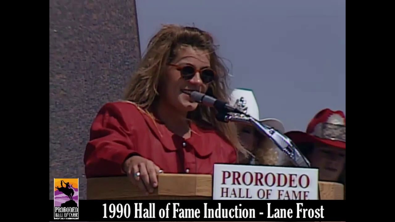 Lane Frost 1990 acceptance speech into the ProRodeo Hall Fame