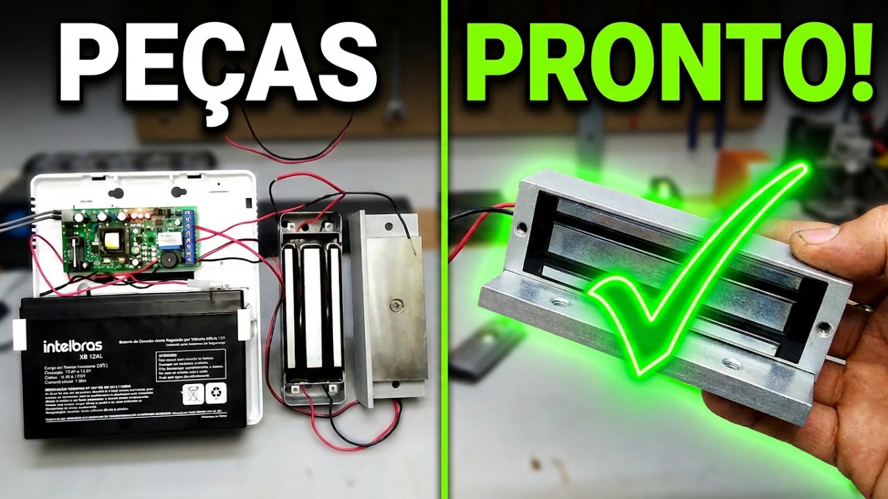 Ligação Eletroímã de forma simples com botoeira.