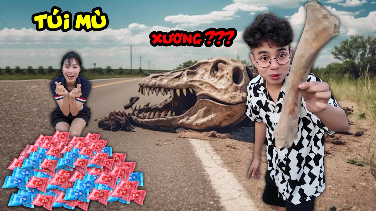 Thắng Tê Tê xé túi Mù Hằng Nga phát hiện bộ xương cực lớn được chôn bên dưới dòng sông