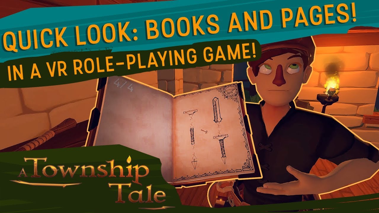 A Township Tale VR RPG - Quick Look: Books and Pages