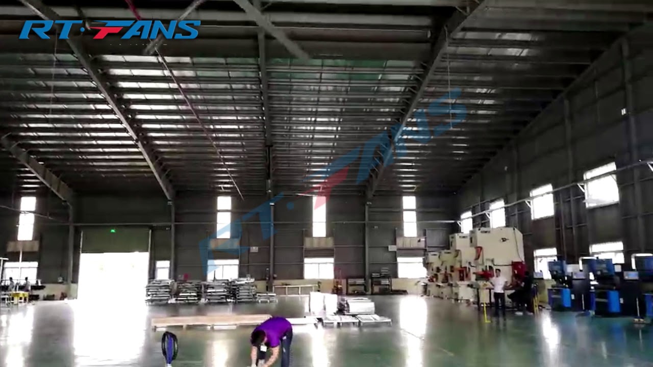 7.3m/24ft High Volume Low Speed 3 phase industrial fan.