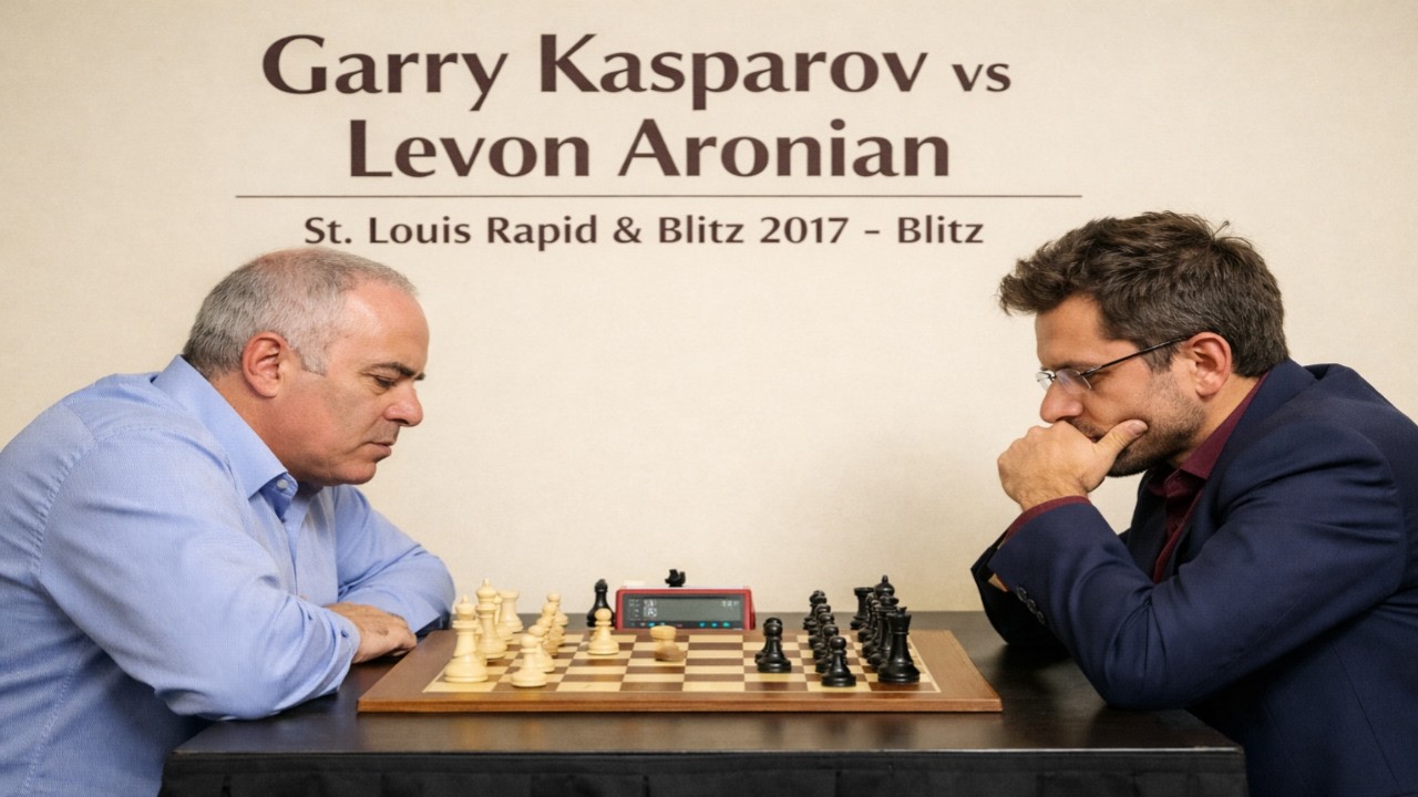 Garry Kasparov vs Levon Aronian - St. Louis Rapid & Blitz (Blitz), 2017