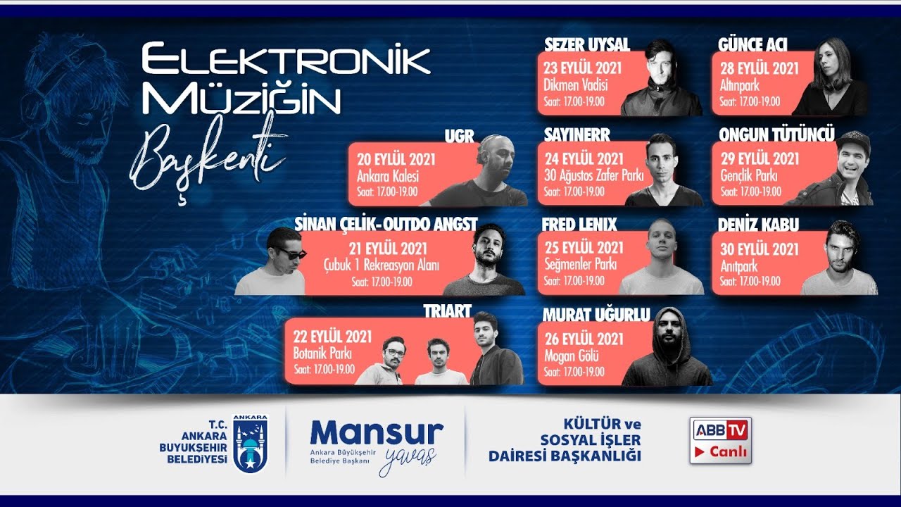 Elektronik M&uuml;ziğin Başkenti FRED LENIX Yer : Seğmenler Parkı