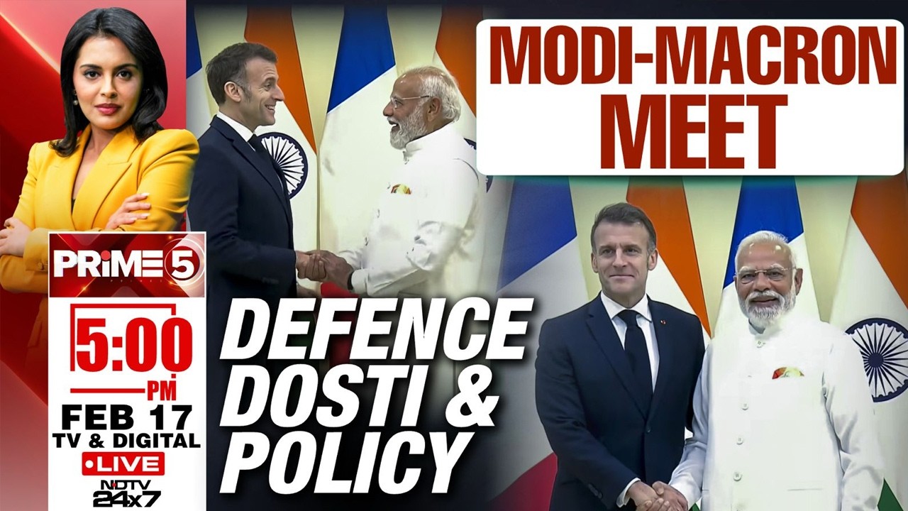 Macron In India LIVE | Modi-Macron Meet | Defence Dosti & Policy | Prime 5