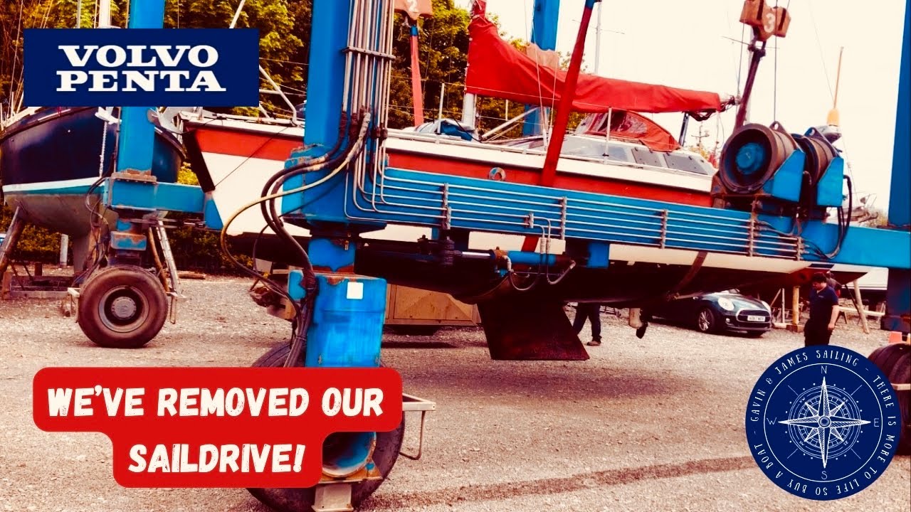 Saildrive Removal: Maintenance On Our Volvo Penta Saildrive Begins | Gavin & James Sailing Ep.24
