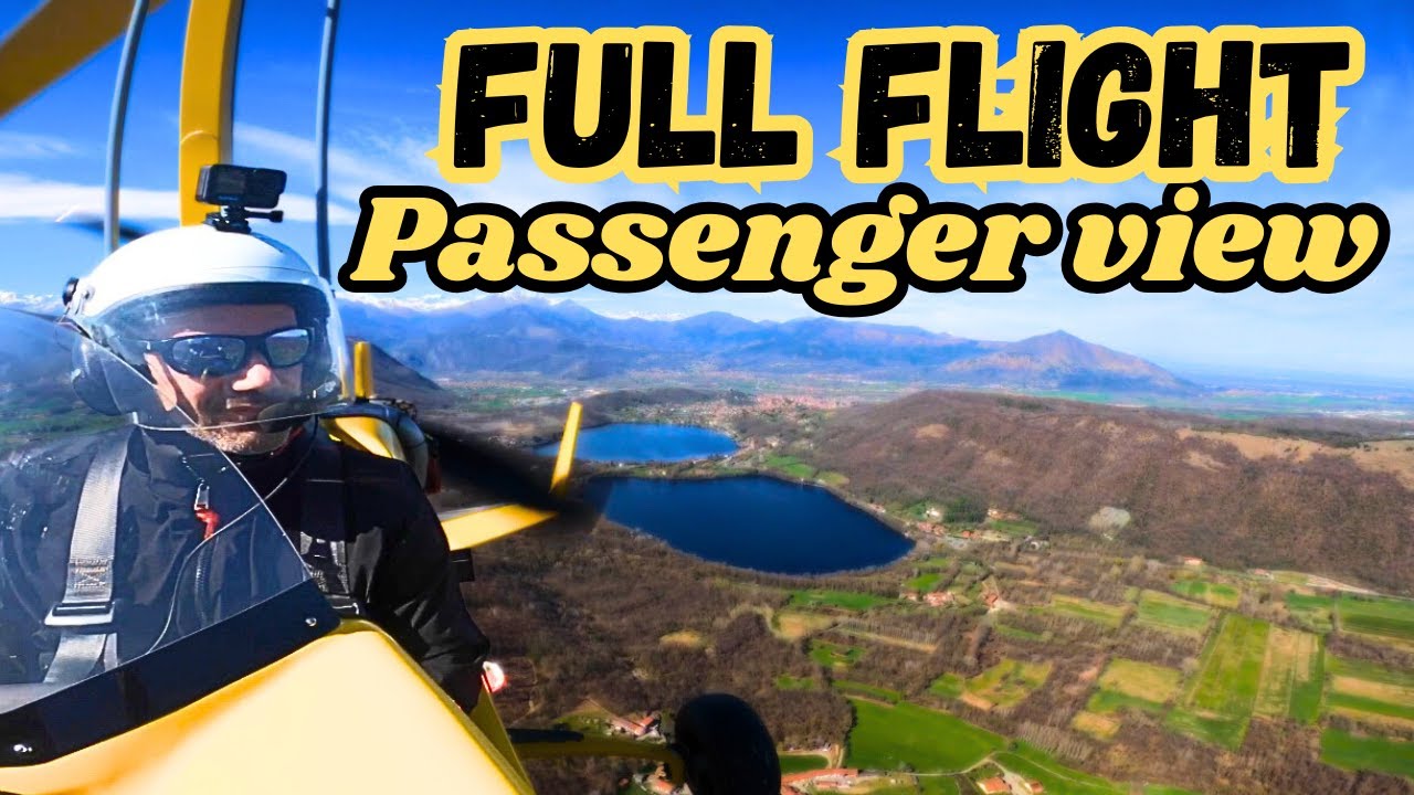 Cosa vede un passeggero durante un volo in autogiro? Salite a bordo!