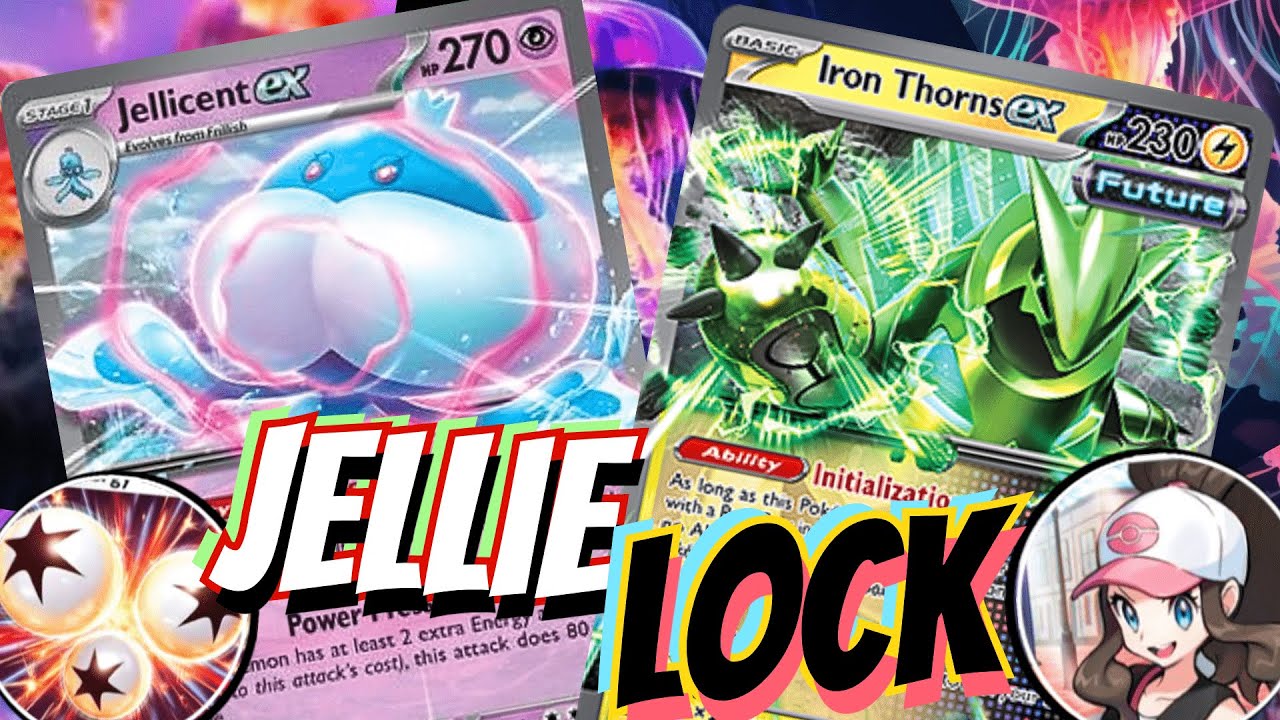 Jellicent ex Fun Disruption Build. 🪼⛓️ W/ Hilda, Sylveon & Ignition Energy. Black Bolt White Flare.