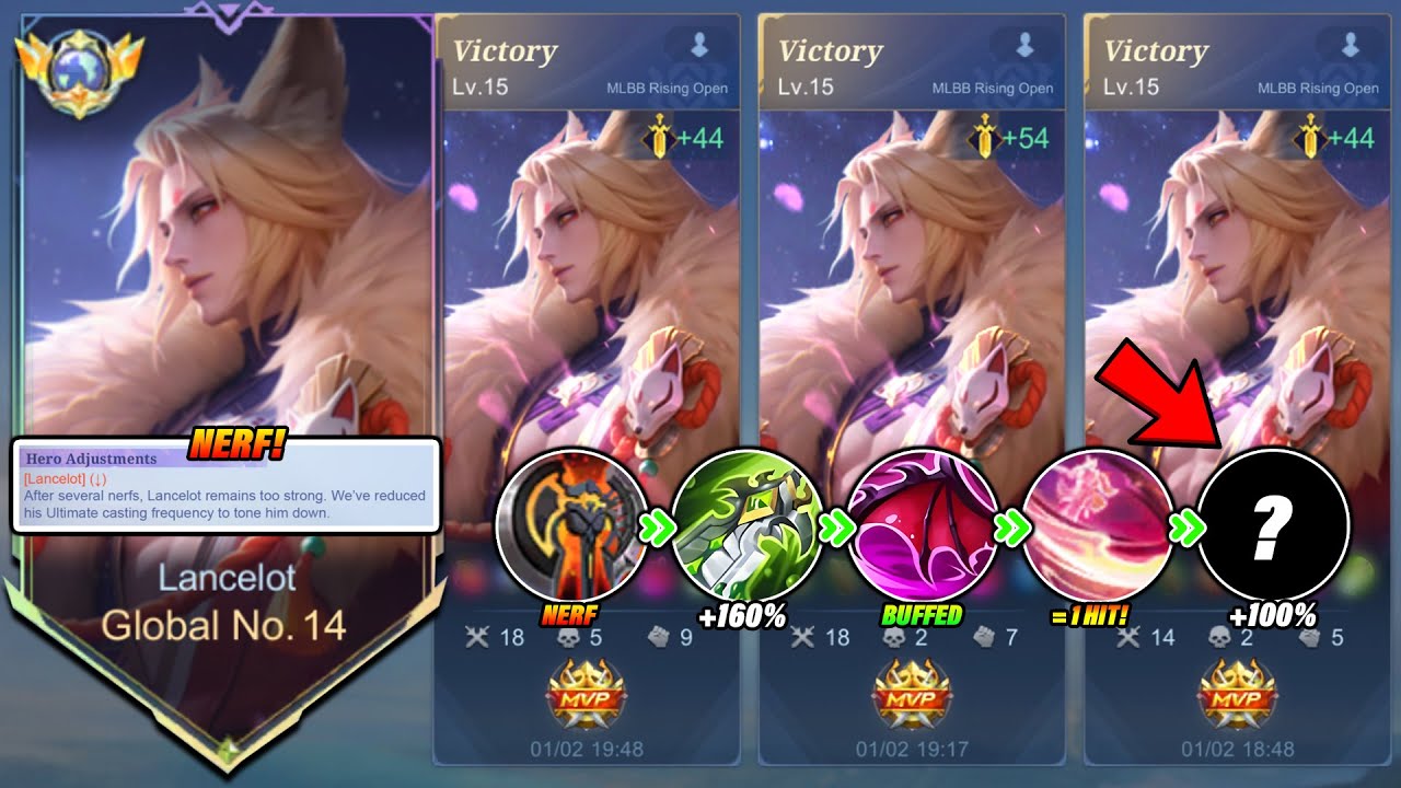 WHEN GLOBAL LANCELOT ABUSE THIS PERFECT BEST BUILD IN SOLO RISING FINALS! (AUTO CHAMPION!?) - MLBB