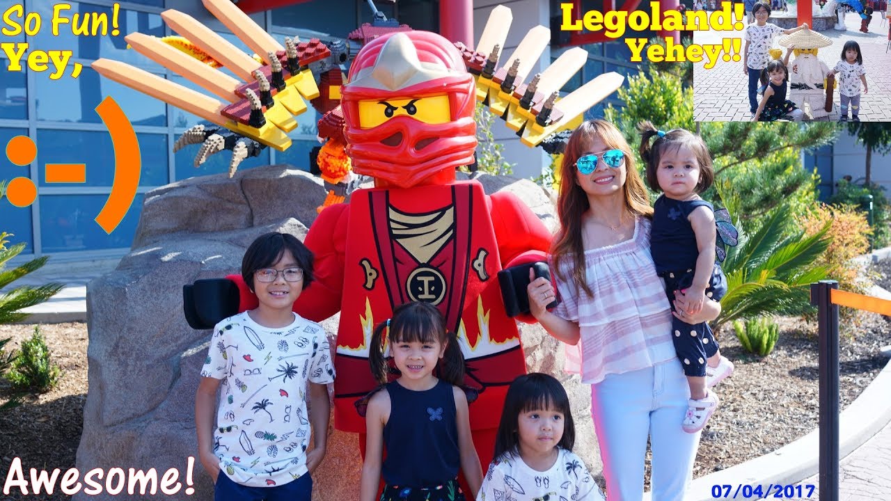 Amusement Theme Park! Our Trip to Legoland Resort. Ninjago, Legoland City, Kiddie Rides and More
