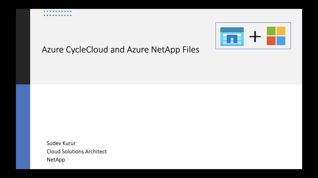 Azure CycleCloud and Azure NetApp Files