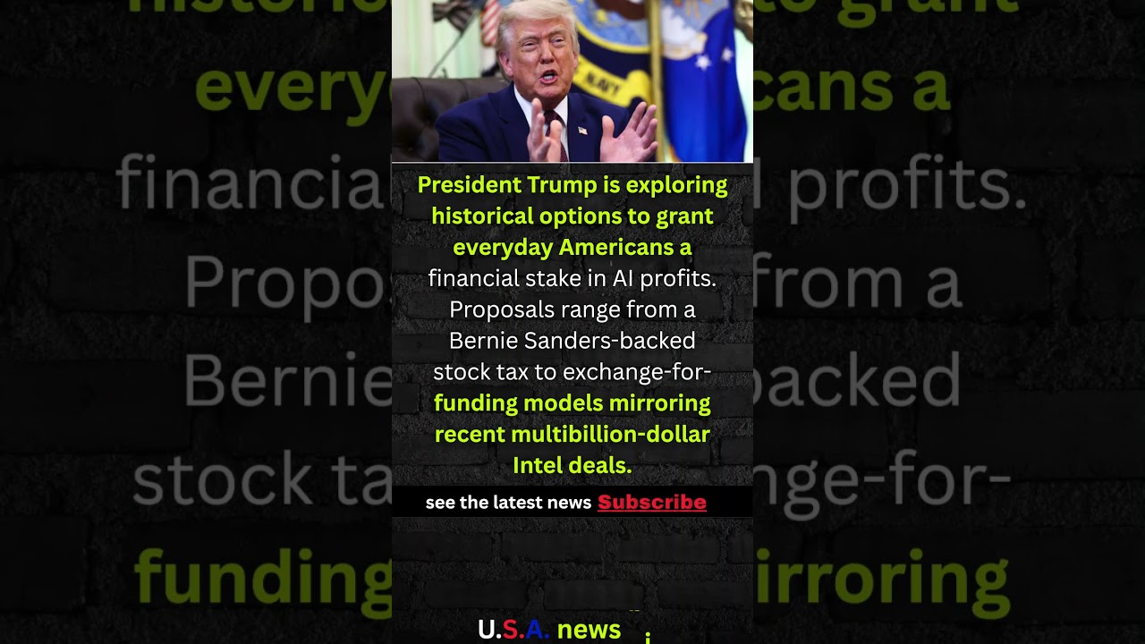 Trump&rsquo;s Plan to Nationalize AI: Inside the $7 Trillion Public Wealth Fund #shorts #USA #NEWS