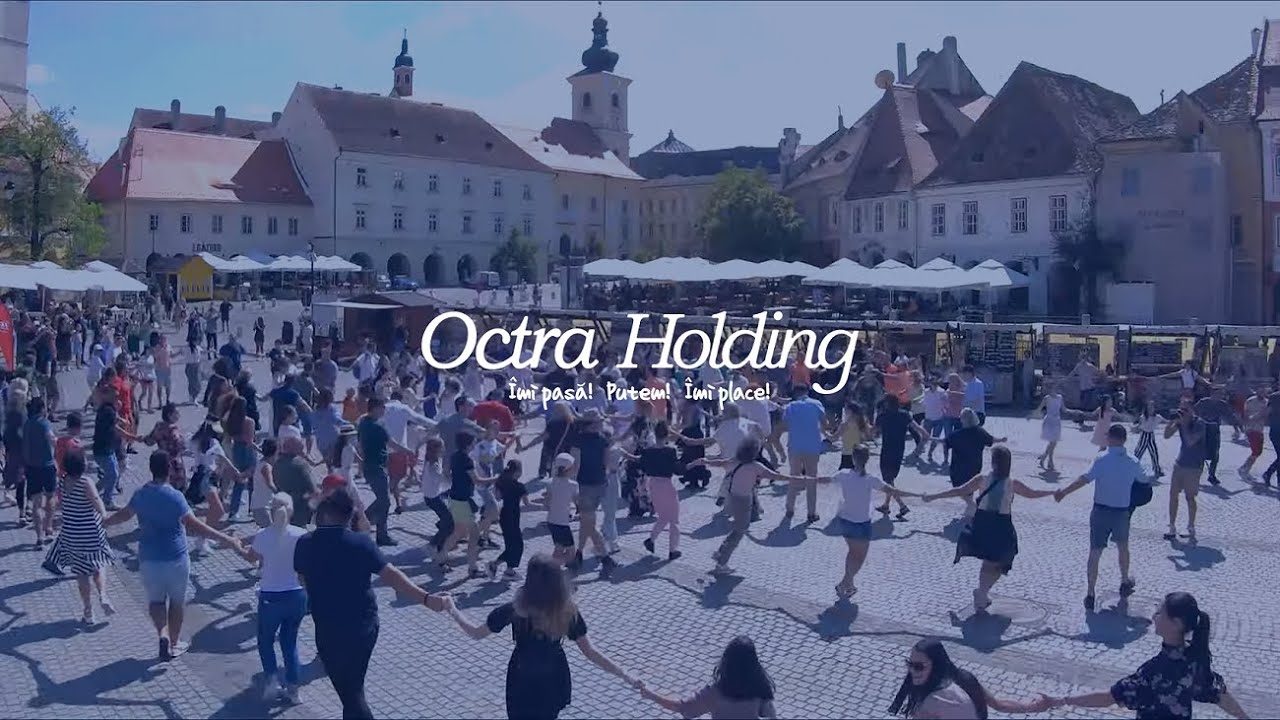 Flash Mob Piața Mică Sibiu, August 2022, Octra Holding. #FlashMobOctra #ciuleandra