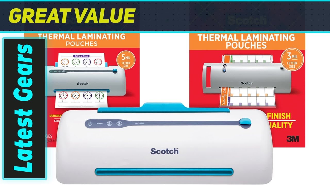 Laminator termiczny Scotch PRO TL906: Nigdy się nie zacina, zawsze idealnie!