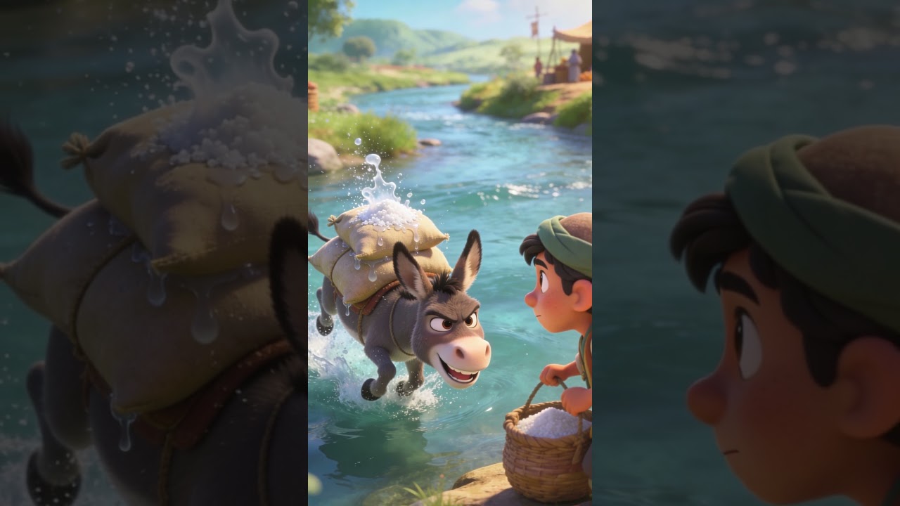 The Merchant and His Donkey 🐴 | Kids Moral Story | Cleverness Has Limits 