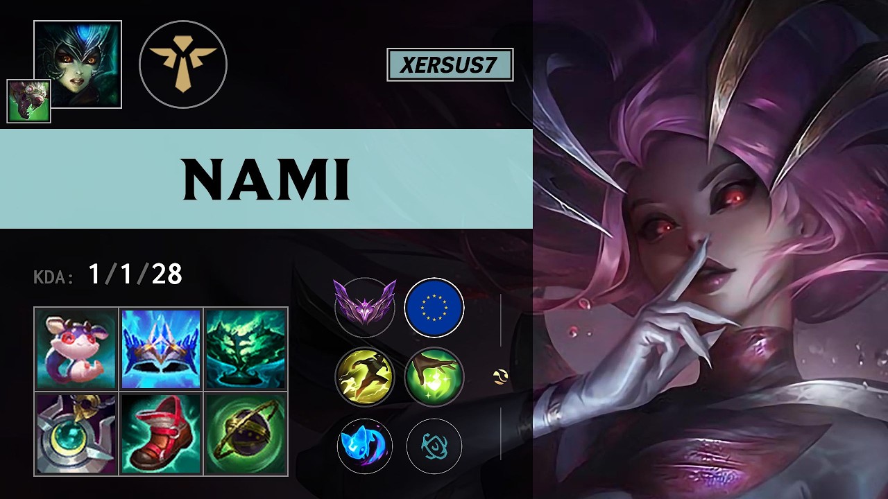 (XERSUS7) Nami Support vs Sona - EUW Master Patch 26.15