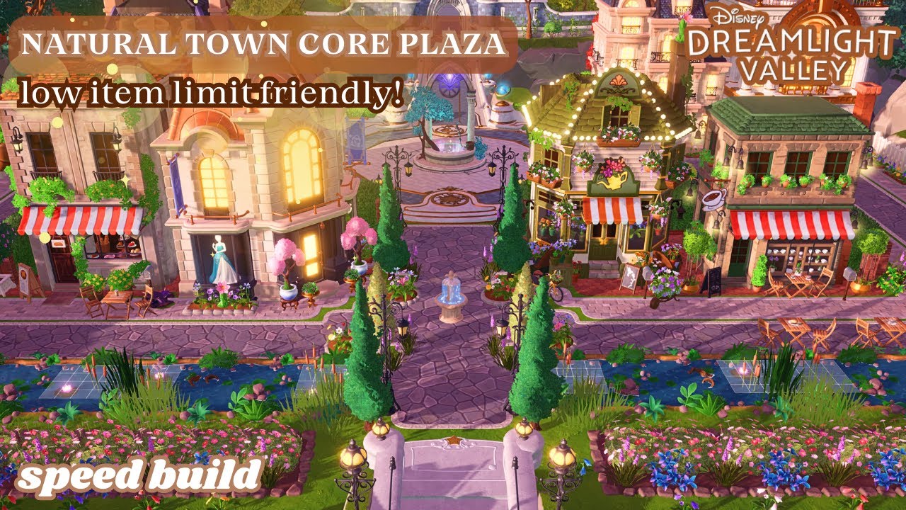 NATURAL PLAZA LAYOUT | LOW ITEM LIMIT FRIENDLY | DISNEY DREAMLIGHT VALLEY