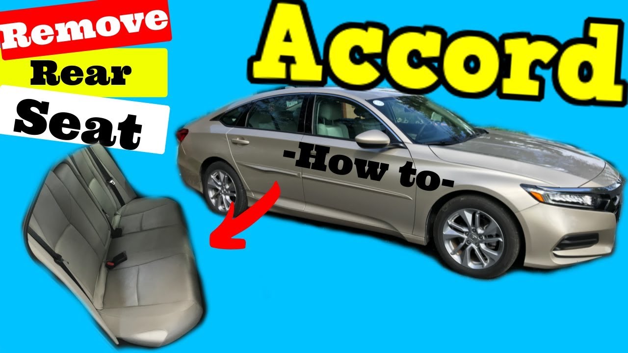 Honda Accord 2018 2019 — Как снять заднее сиденье