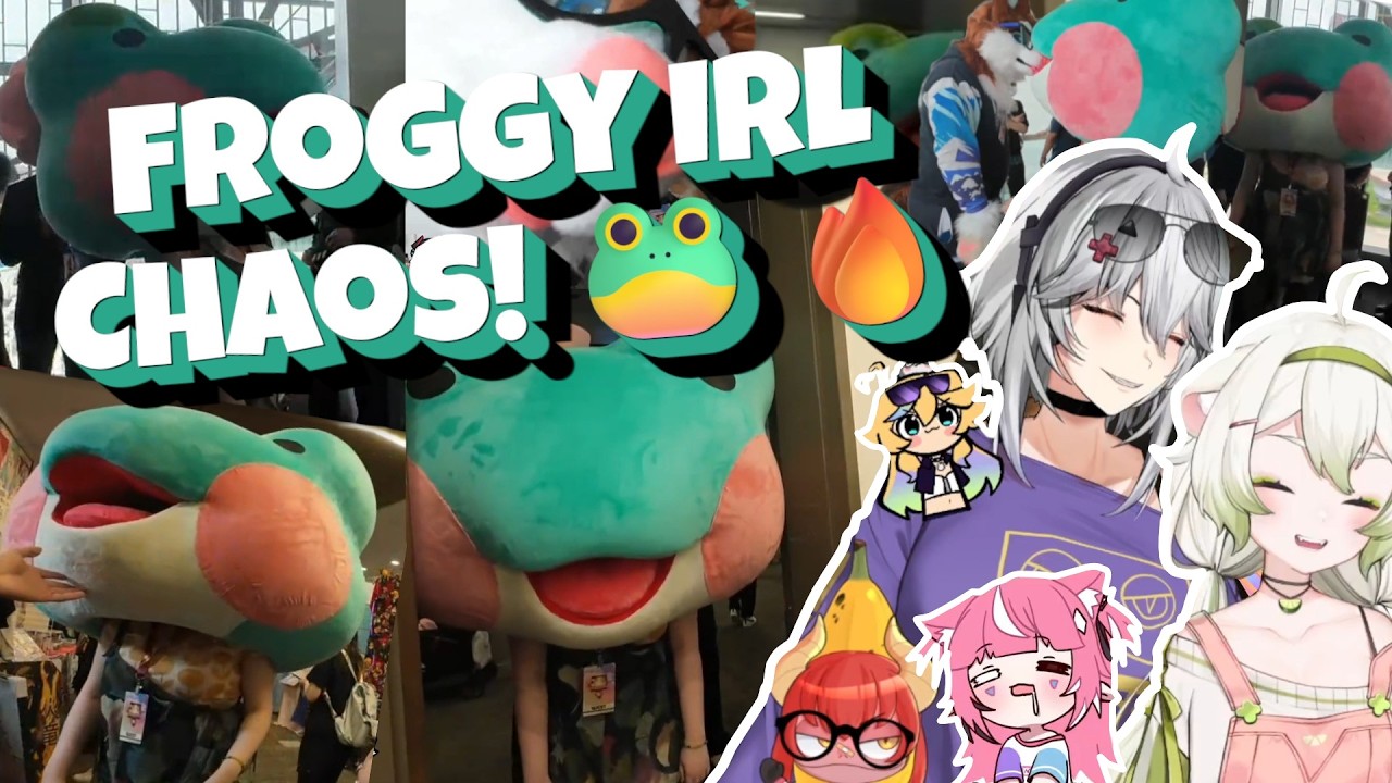 Zentreya, Arielle & Limes MEET Froggy IRL at WeebCon 2025! 🐸 | EPIC Froggy Chaos!