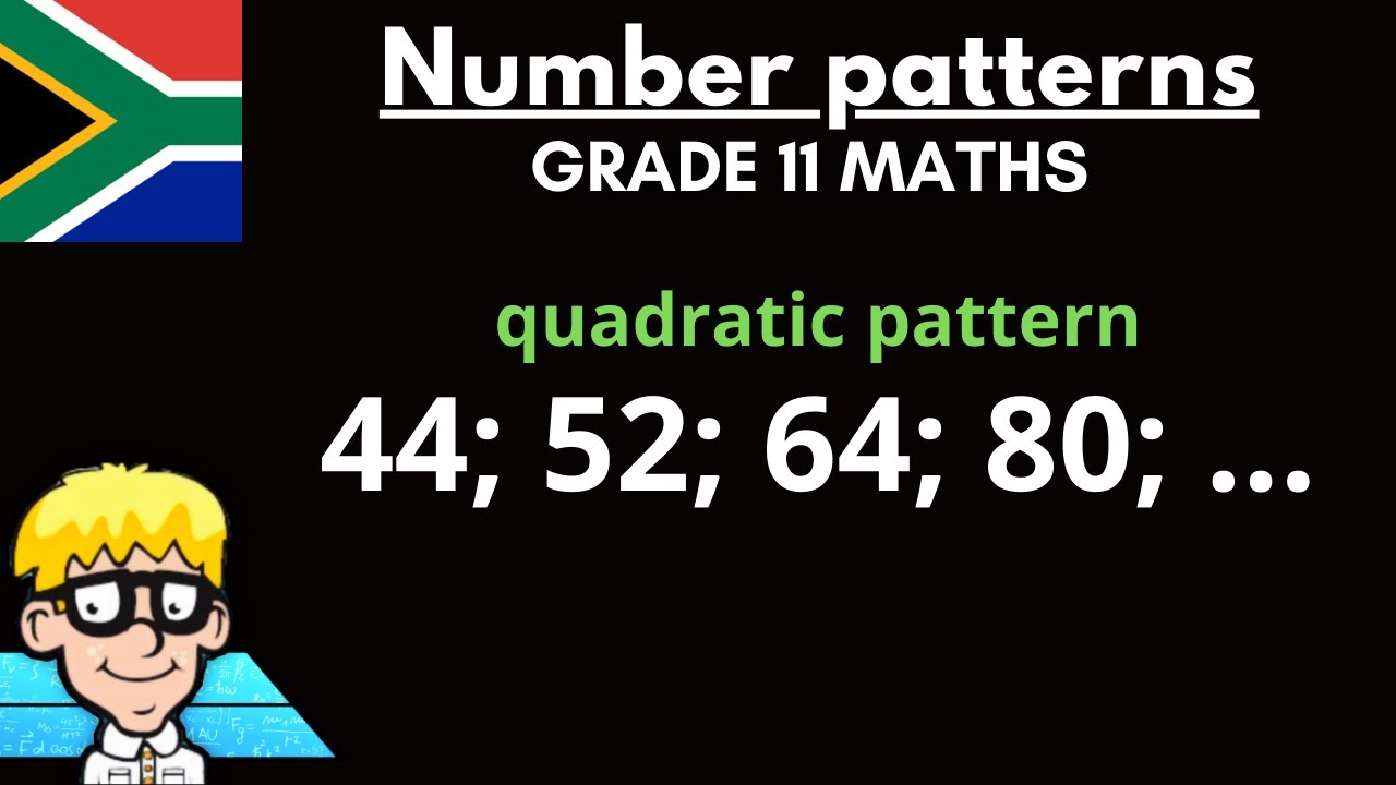 Quadratic Number Patterns grade 11