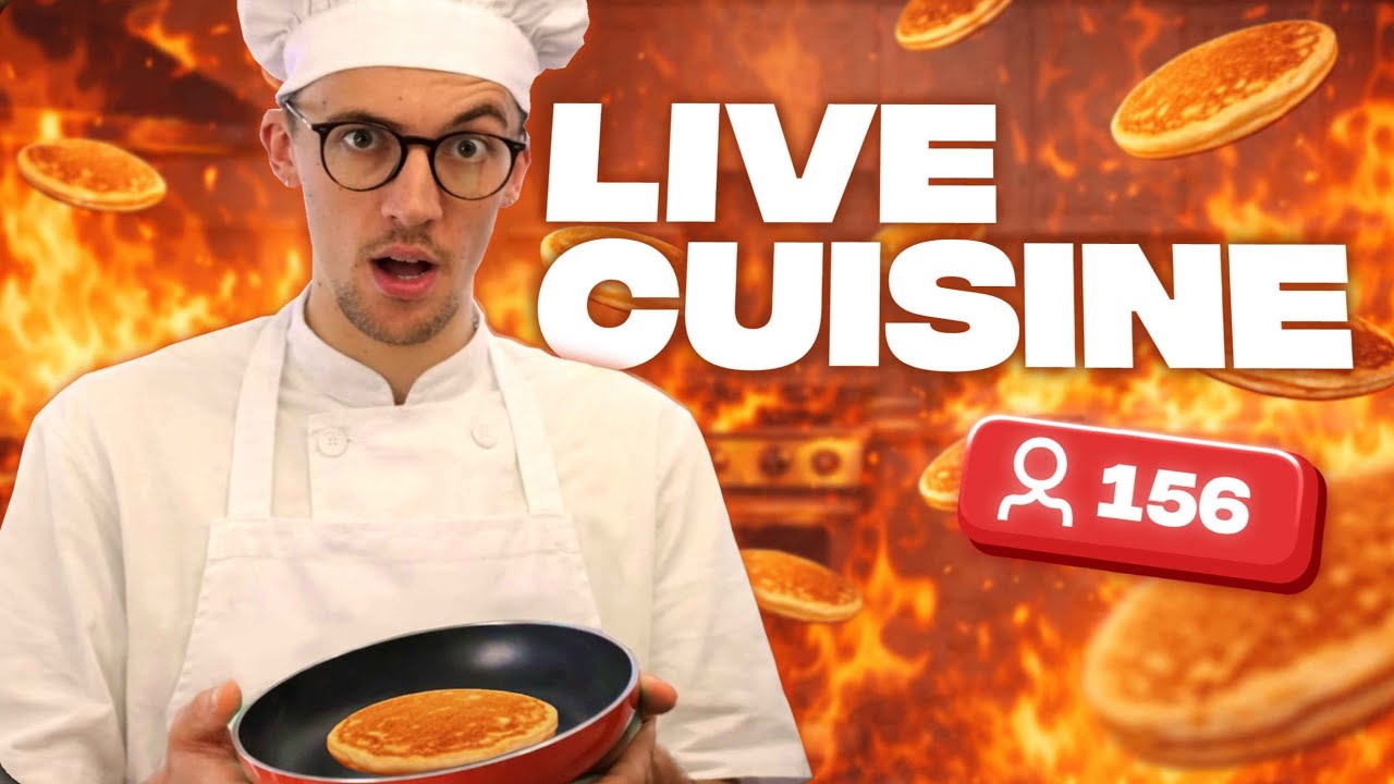 Je cuisine des pancakes en live ! et on discute